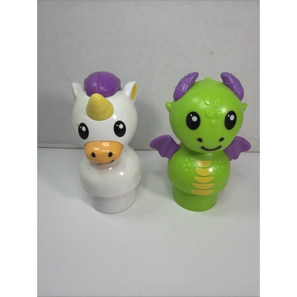 Fisher-Price Enchanted Friends Learning Table Toy Replacement Dragon & Unicorn